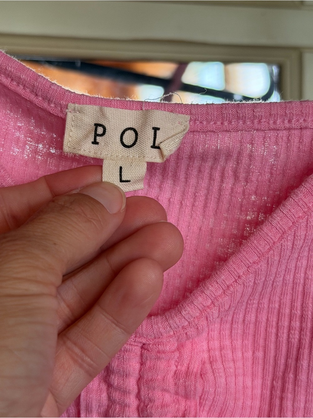 POL Pink Ruched Ribbed Camisole Tank - Picture 2 of 3